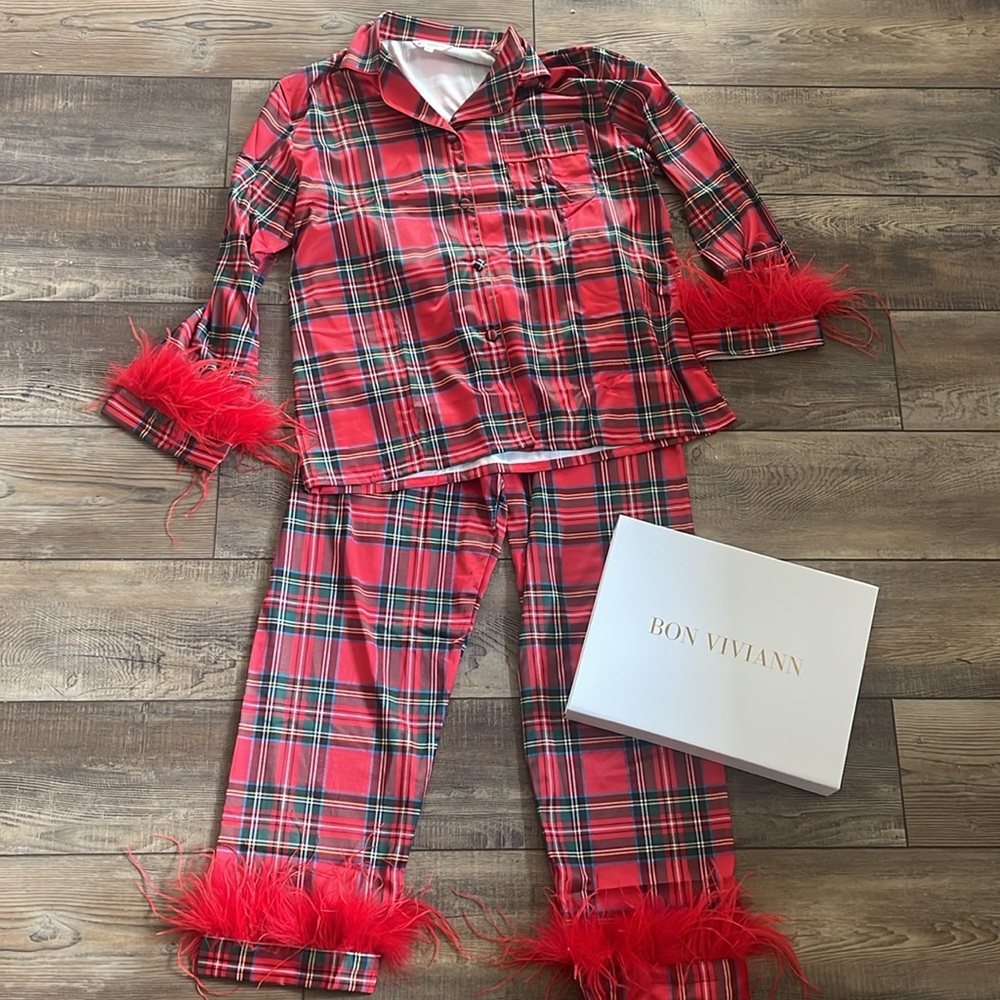 Feathered Christmas Pajamas - BonViviann